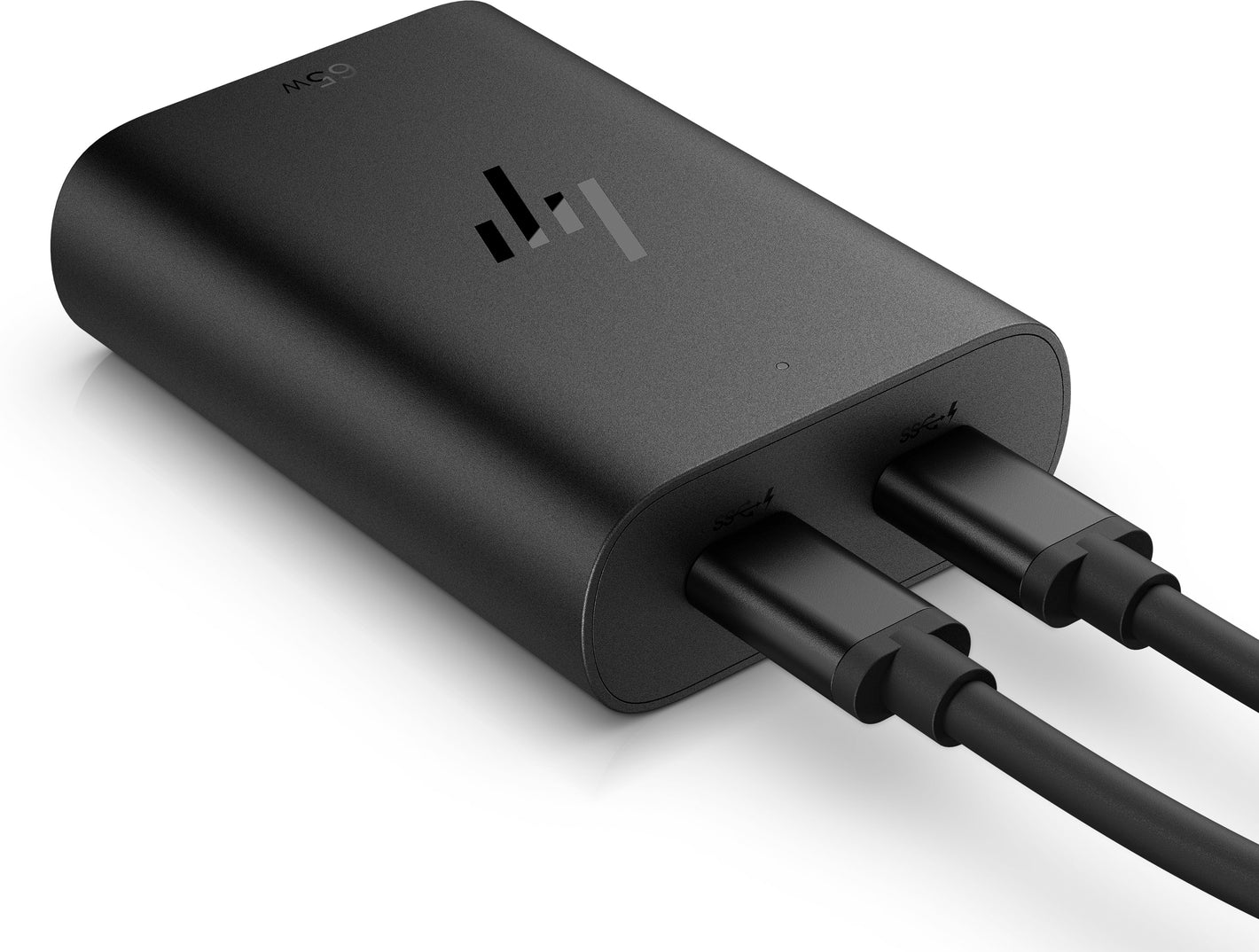 HP 65W USB-C Dual Port (45W+20W) GaN AC Power Adapter Travel Notebook Charger / fits ProBook 440 450 445 455, EliteBook 630 640 650 660 645 655 665 830 840 850 860 835 845 855 865, x360 1040 G6 G7 G8 G9 G10 G11, Dragonfly