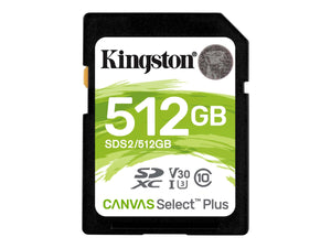 KINGSTON 512GB SDXC Canvas Select Plus