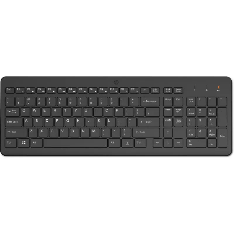 HP 225 Wireless Keyboard, spill resistant - Black - US ENG