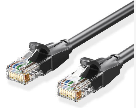 PATCH CABLE CAT.6 UTP/2M BLACK IBEBH VENTION