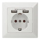 Digitus Safety socket for flush mounting with 2 USB ports | DA-70613