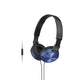 Sony | ZX series | MDR-ZX310AP | Wired | On-Ear | Blue