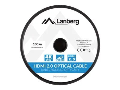 LANBERG HDMI M/M cable 100m optical AOC