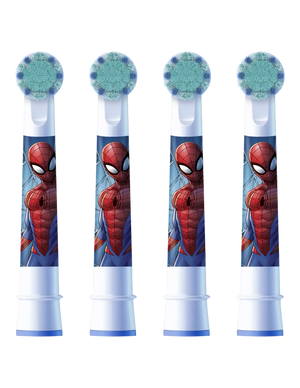Oral-B Replacement Toothbrush Heads | EB10 4 refill Spiderman | Heads | For kids | Number of brush heads included 4