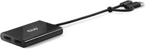 I/O ADAPTER USB-C TO DP/DUAL CSV-1478 CLUB3D