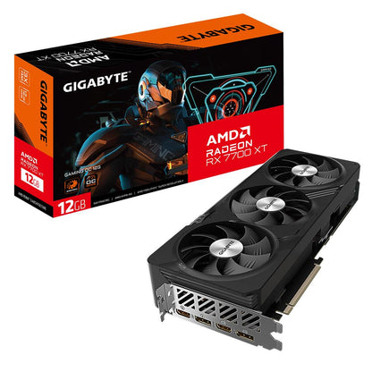 Graphics Card|GIGABYTE|AMD Radeon RX 7700 XT|12 GB|GDDR6|192 bit|PCIE 4.0 16x|2xHDMI|2xDisplayPort|GV-R77XTGAMINGOC-12GD