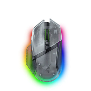 Razer Basilisk V3 Pro 35K Wireless Gaming Mouse RF Wireless+Bluetooth+USB-A 35000 DPI, Phantom White