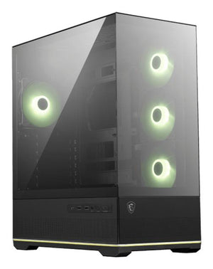 Case|MSI|MAG PANO 110R PZ|MidiTower|Case product features Transparent panel|Not included|Colour Black|MAGPANO110RPZ