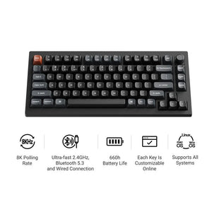 KEYBOARD WRL V1 ULTRA/BLACK V1U-D4 KEYCHRON