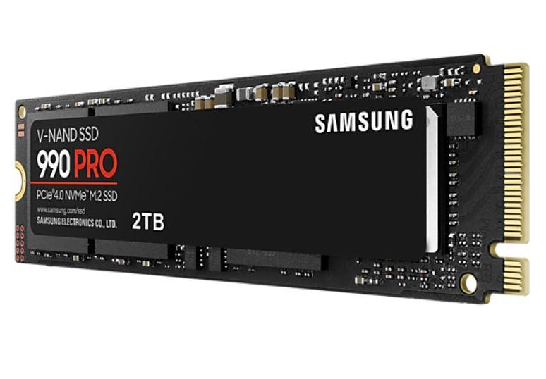 SSD|SAMSUNG|990 PRO|2TB|M.2|PCIE|NVMe|MLC|Write speed 6900 MBytes/sec|Read speed 7450 MBytes/sec|2.3mm|TBW 1200 TB|MTBF 1500000 hours|MZ-V9P2T0BW