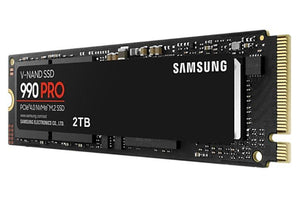 SSD|SAMSUNG|990 PRO|2TB|M.2|PCIE|NVMe|MLC|Write speed 6900 MBytes/sec|Read speed 7450 MBytes/sec|2.3mm|TBW 1200 TB|MTBF 1500000 hours|MZ-V9P2T0BW