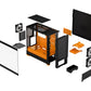 Fractal Design | Pop Air RGB | Side window | ATX, mATX, Mini ITX | ATX | Orange Core TG Clear Tint