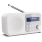 Sharp DR-P420(WH) Tokyo Portable Digital Radio, FM/DAB/DAB+, Bluetooth 5.0, USB or Battery Powered, Snowy White | Sharp | Tokyo Portable Digital Radio | DR-P420(WH) | Bluetooth | White