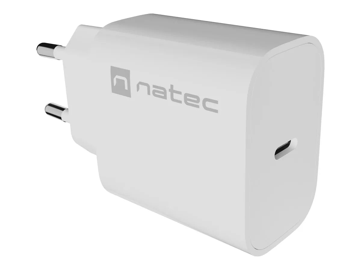 Natec Ribera USB Charger 1X USB-C 20W, White