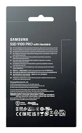 SSD|SAMSUNG|9100 PRO|8TB|M.2|NVMe|TLC|Write speed 13400 MBytes/sec|Read speed 14800 MBytes/sec|3.88mm|TBW 4800 TB|MZ-VAP8T0CW