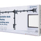 GEMBIRD Adjustable desk 3-display mount