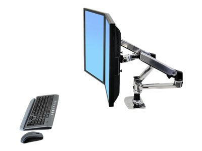 ERGOTRON LX Dual Side-by-Side Arm silver