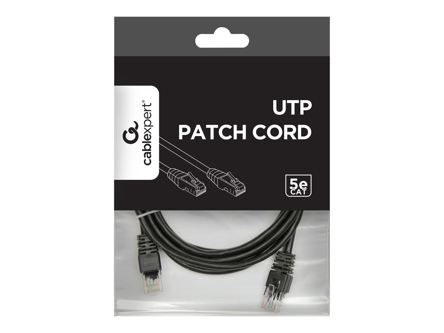 GEMBIRD CAT5e UTP Patch cord black 2m