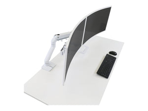 ERGOTRON HX Dual Monitor Desktop Arm whi