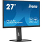 LCD Monitor|IIYAMA|27"|Business|Panel IPS|2560x1440|16:9|100Hz|Matte|1 ms|Speakers|Swivel|Pivot|Height adjustable|Tilt|Colour Black|XUB2797QSN-B1