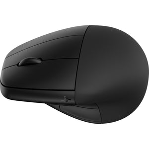 HP 925 Ergonomic Vertical Wireless Bluetooth Mouse - Detachable Wrist Rest, Multi-Surface - Black