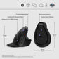HP 925 Ergonomic Vertical Wireless Bluetooth Mouse - Detachable Wrist Rest, Multi-Surface - Black