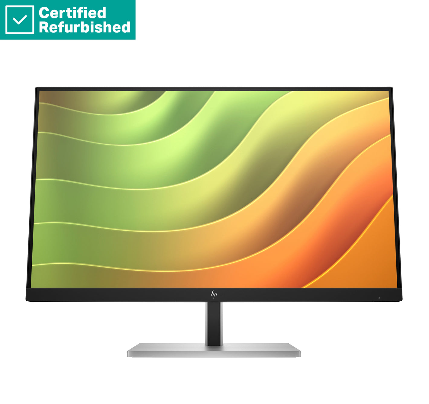 RENEW SILVER HP E24u G5 FHD Charging Monitor - 23.8" 1920x1080 FHD 250-nit 75Hz AG, IPS, USB-C(65W/15W)/HDMI/DisplayPort Daisy-Chain, 3x USB-A, RJ-45 LAN, height adjustable/tilt/swivel/pivot, 1 years