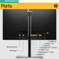 RENEW SILVER HP E24u G5 FHD Charging Monitor - 23.8" 1920x1080 FHD 250-nit 75Hz AG, IPS, USB-C(65W/15W)/HDMI/DisplayPort Daisy-Chain, 3x USB-A, RJ-45 LAN, height adjustable/tilt/swivel/pivot, 1 years