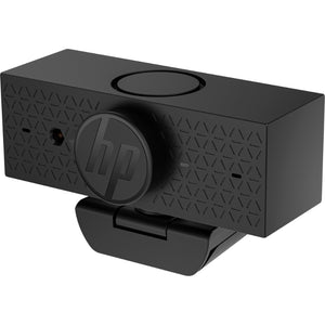 HP 625 USB FHD Conferencing Business Webcam - Tilt, Swivel, Dual-Noise Reducting Microphone, HDR, Windows Hello Compatible, Attachable - Black