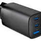 Cablexpert 3-port 65 W GaN USB PowerDelivery fast charger | TA-UC-PDQC65-01-BK