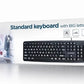 KEYBOARD STANDART USB ENG BIG/LETT. BLACK KB-US-103 GEMBIRD