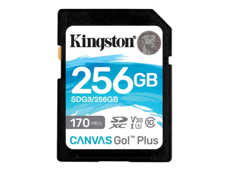 KINGSTON 256GB SDXC Canvas Go Plus 170R