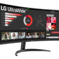 LCD Monitor|LG|34"|Curved/21 : 9|Panel VA|3440x1440|21:9|100 Hz|5 ms|Tilt|34WR50QK-B