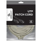 PATCH CABLE CAT6 UTP 15M/GREY PP6U-15M GEMBIRD