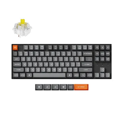 Keychron K8 Max RGB - US Layout - Hot-Swappable Super Banana Wireless Keyboard