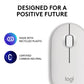 MOUSE USB OPTICAL WRL M350S/WHITE 910-007013 LOGITECH