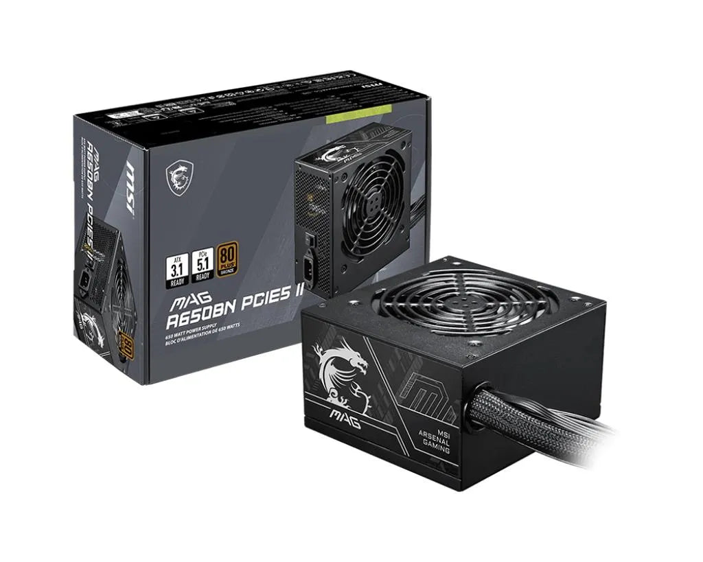 Power Supply|MSI|ATX|PC|100 - 240 V|650 W|MAGA650BNPCIE5II