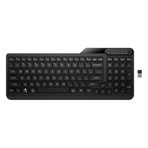 HP 475 Wireless Silent Keyboard - Dual-Mode, Spill-resistant, Sanitizable, Programmable - Black - US ENG