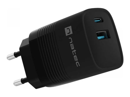 Natec Ribera USB Charger, 1x USB-A, 1x USB-C, 30 W | NUC-2141