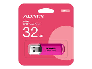 ADATA | USB Flash Drive | C906 | 32 GB | USB Type-A | Pink