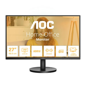 LCD Monitor|AOC|27 "|3840 x 2160 pixels|4K Ultra HD|Native aspect ratio 16:9|LCD|Flat|U27B3A