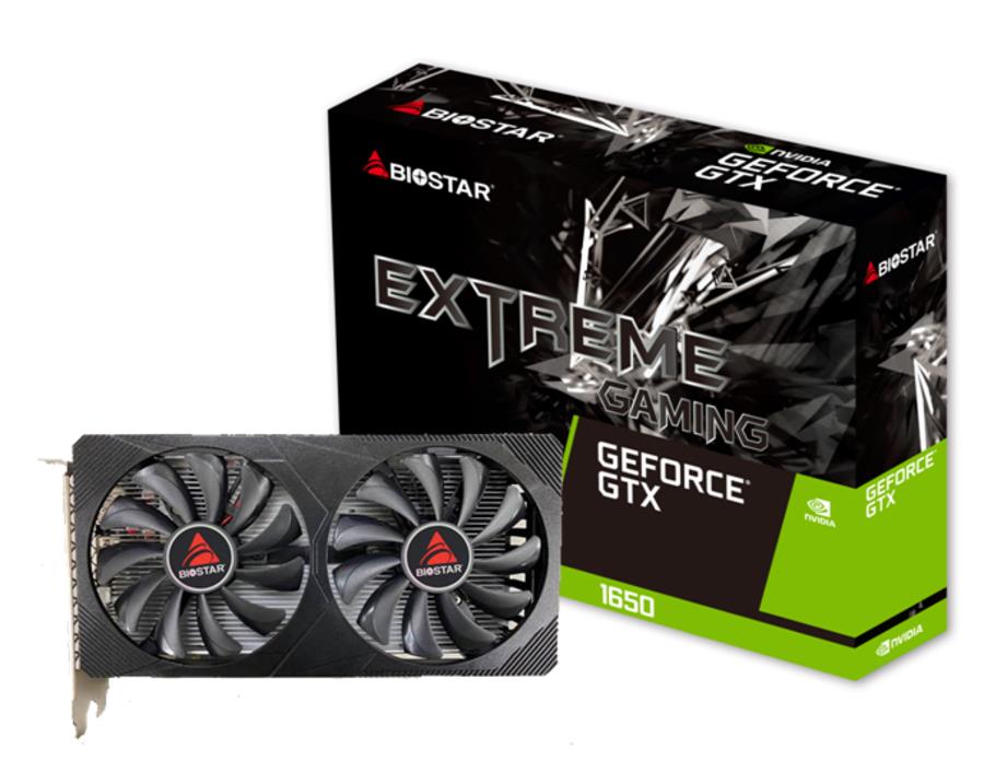 Graphics Card|BIOSTAR|NVIDIA GeForce GTX 1650|4 GB|GDDR6|128 bit|PCIE 4.0 16x|GPU 1410 MHz|Dual Slot Fansink|1xDVI-D|1xHDMI|1xDisplayPort|VN1656XF41