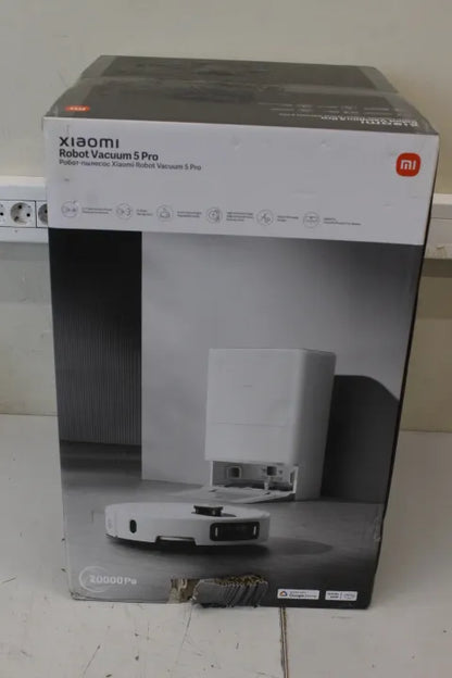 SALE OUT. Xiaomi Robot Vacuum 5 Pro EU | Wet&Dry | 5200 mAh | 20000 Pa | White | DAMAGED PACKAGING