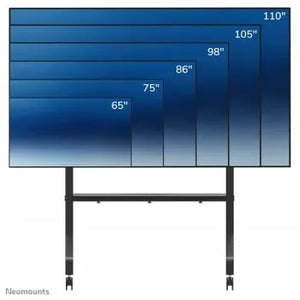 NEOMOUNTS MOVE GO XL MOBILE FLOOR STAND (FAST INSTALL, HEIGHT ADJUSTABLE), BLACK