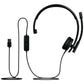 Logitech H570e Mono MS Teams Wired Headset USB-A, Black