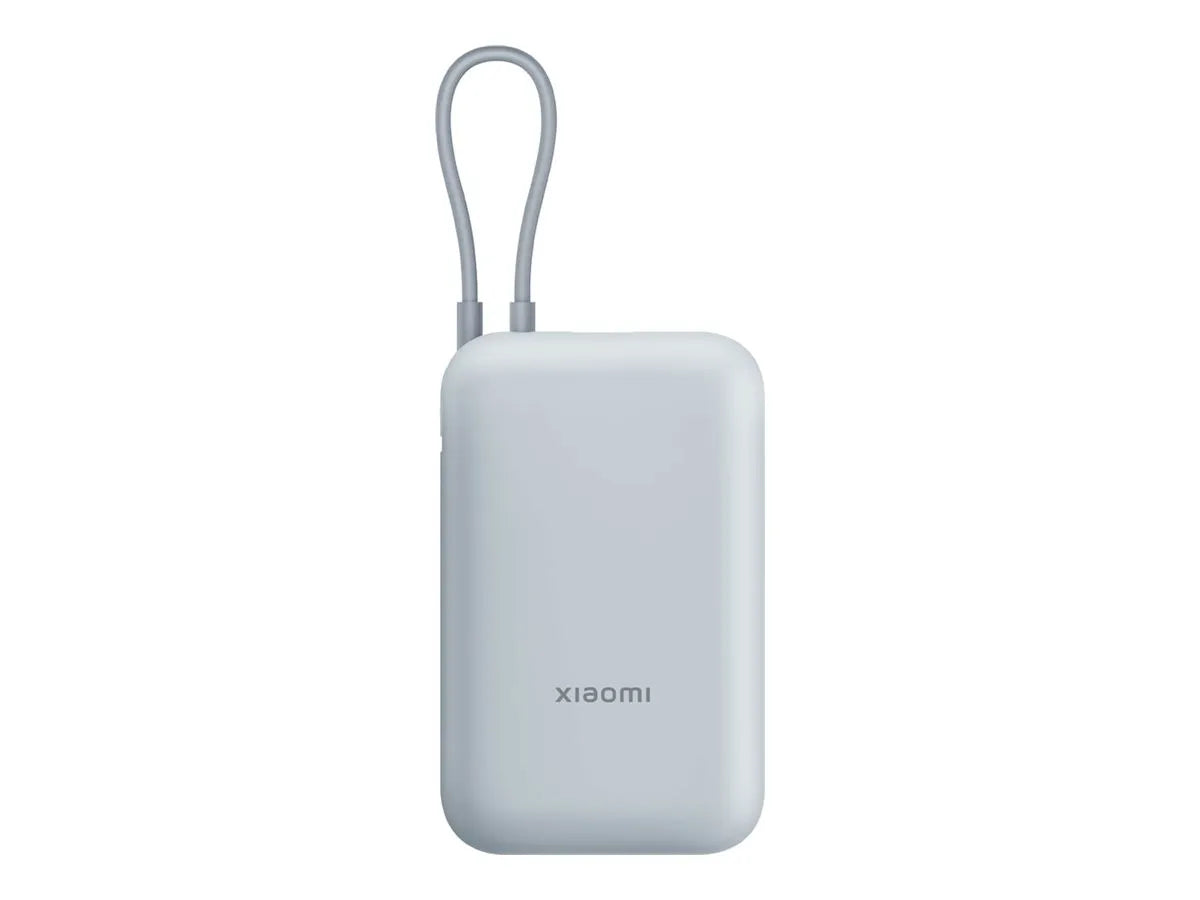 Xiaomi Power Bank (Integrated Cable) | 10000 mAh | USB-A/USB-C/USB-C cable | Ice Blue