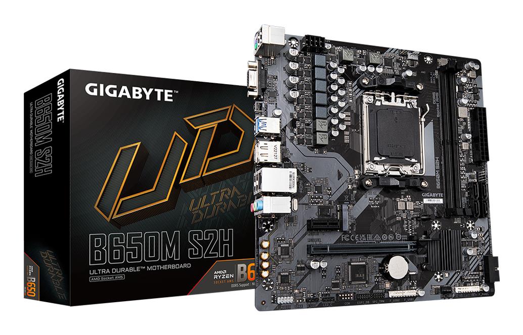 Mainboard|GIGABYTE|AMD B650|SAM5|Micro-ATX|Memory DDR5|Memory slots 2|B650MS2H1.4