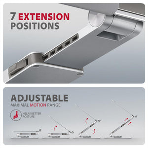 NB ACC STAND 10-17" ROTATING/ALUMINUM STND-LR AXAGON