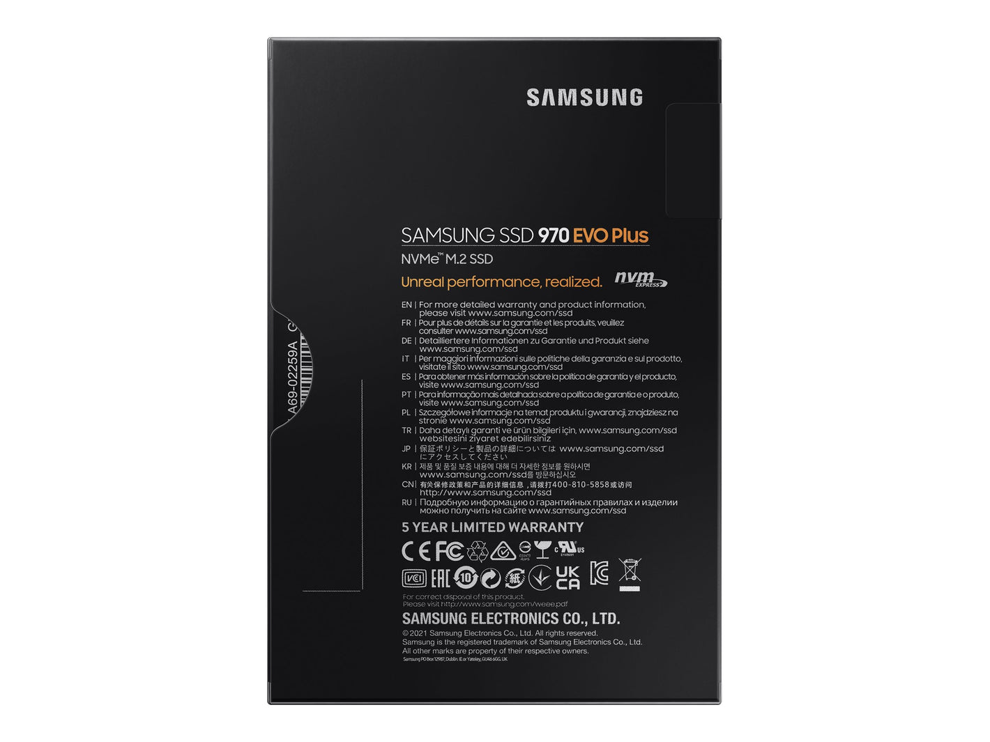 SAMSUNG 970 EVO Plus SSD 2TB NVMe M.2