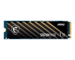 SSD|MSI|SPATIUM M450|1TB|M.2|PCIe Gen4|NVMe|3D NAND|Write speed 2400 MBytes/sec|Read speed 3400 MBytes/sec|2.15mm|TBW 350 TB|MTBF 1500000 hours|S78-440L0M0-P83